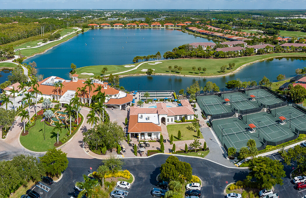 aerial view of club
